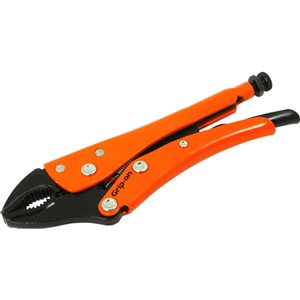 Grip-on 7-in Welding Curved Jaw Locking with Wire Cutter Pliers