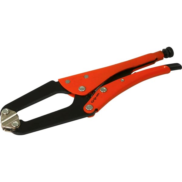 Grip-on 12-in Welding Locking C-Clamp Pliers with Self-Levelling Jaw