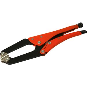 Grip-on 12-in Welding Locking C-Clamp Pliers with Self-Levelling Jaw