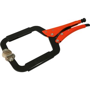 Grip-on 14-in Welding C-Clamp with Swivel Pad Locking Pliers