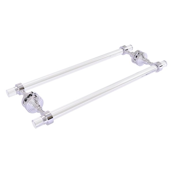 Allied Brass Pacific Grove Polished Chrome 18-in Double Shower Door Towel Bar