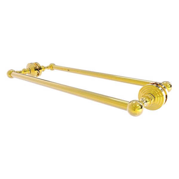 Allied Brass Waverly Place Polished Brass 18-in Double Shower Door Towel Bar