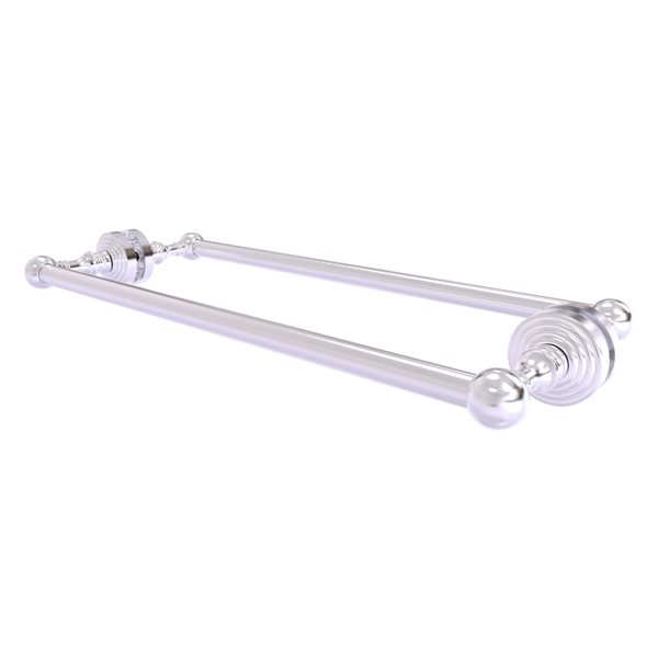 Allied Brass Waverly Place Satin Nickel 18-in Double Shower Door Towel Bar