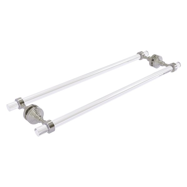 Allied Brass Pacific Grove Satin Nickel 24-in Double Shower Door Towel Bar