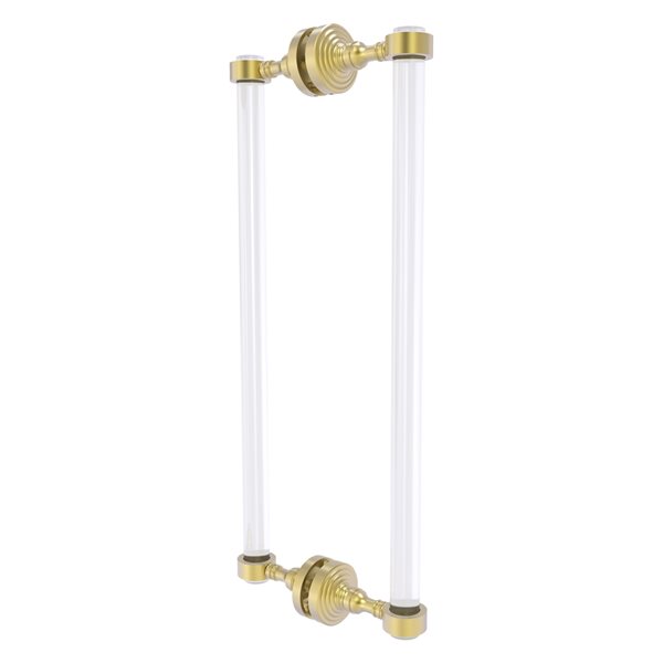 Allied Brass Pacific Grove Satin Brass 18-in Hinged Shower Door Pull