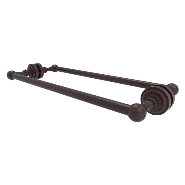 Allied Brass Dottingham Venetian Bronze 18-in Double Shower Door Towel Bar