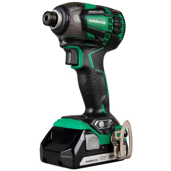 Metabo HPT 18 V 1/4-in Variable Speed Brushless Cordless Impact Driver (2-Batteries)