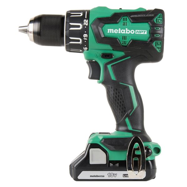 Metabo HPT 1/2-in 18 V Variable Speed Brushless Cordless Hammer Drill ...