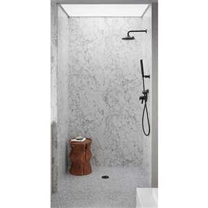 Wetwall 48-in x 96-in Marmafino Shower Wall Panel Kit