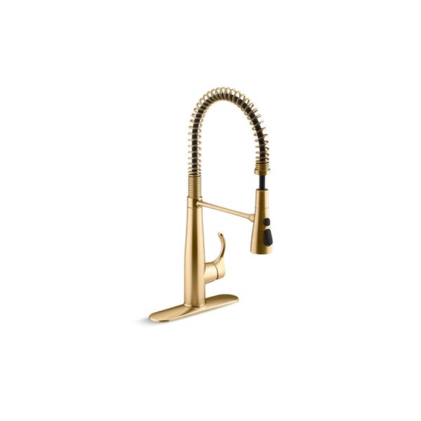 KOHLER Simplice Brass Single-Handle Semi-Professional Kitchen Sink Faucet