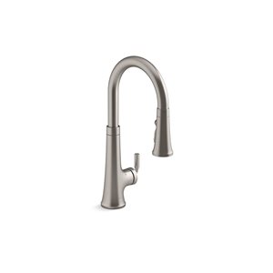 KOHLER Tone Stainless Steel Touchless Pull-Down Kitchen Sink Faucet with KOHLER® Konnect