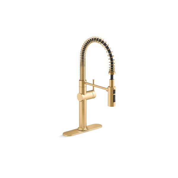 KOHLER Crue Brass Single-Handle Semi-Professional Kitchen Sink Faucet