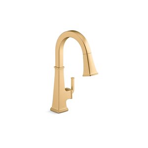 KOHLER Riff Brass Pull-Down Single-Handle Kitchen Faucet