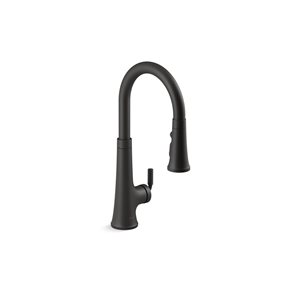 KOHLER Tone Touchless Pull-Down Kitchen Sink Faucet with KOHLER® Konnect - Black