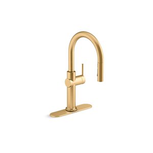 KOHLER Crue Brass Pull-Down Single-Handle Kitchen Faucet