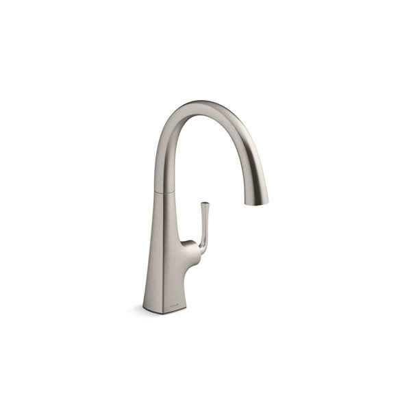 KOHLER Graze Stainless Steel Bar Sink Faucet With Swing Spout 22065 VS   330959784 MainImage 001 L 