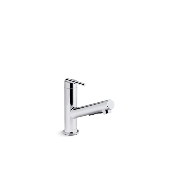 KOHLER Crue Chrome Pull Out Single Handle Kitchen Faucet 22976 CP RONA   330959788 MainImage 001 L 