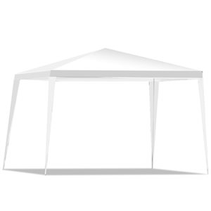 Costway 10-ftx 10-ft Rectangular White Standard Canopy