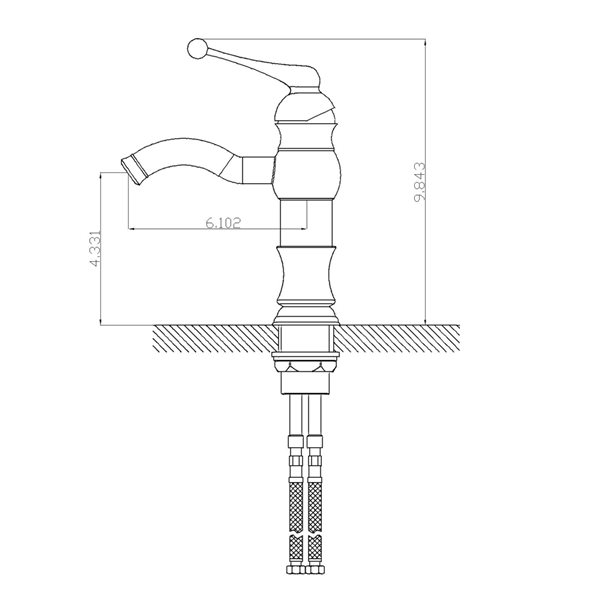 American Imaginations White Ceramic Rectangular Vessel Bathroom Sink with Faucet, Overflow Drain and Drain (16.25-in x 19.5-in)