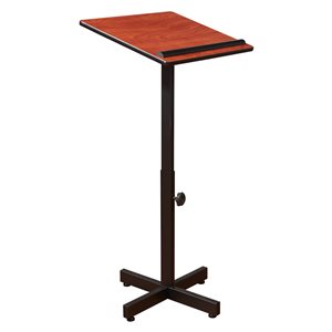 Oklahoma Sound Portable Presentation Series 16-in Red Modern/Contemporary Lectern