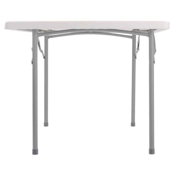 National Public Seating 36-in x 36-in Indoor Square Plastic Grey Folding Table