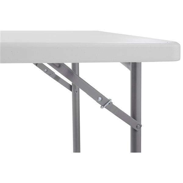 National Public Seating 36-in x 36-in Indoor Square Plastic Grey Folding Table