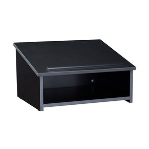 Oklahoma Sound 20 Series 23.75-in Black Modern/Contemporary Tabletop Lectern