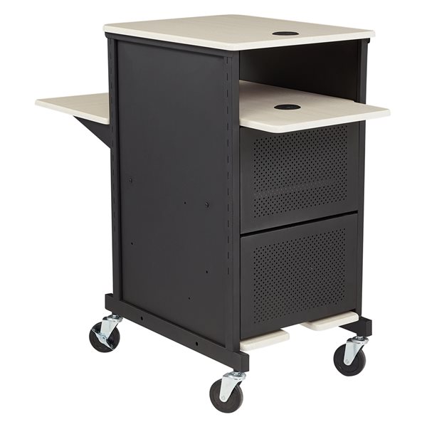 Oklahoma Sound PRC Series 27-in Black Modern/Contemporary Presentation Cart