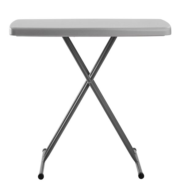Commercialine 20-in x 30-in Indoor Rectangular Plastic Grey Folding Table