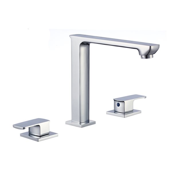 American Imaginations Biscuit Undermount Rectangular Bathroom Sink and Faucet with Overflow Drain - 13.5-in L x 18.25-in W