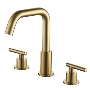 Boyel Living 8-in 2-Handle Bathroom Faucet with Valve - Brushed Gold