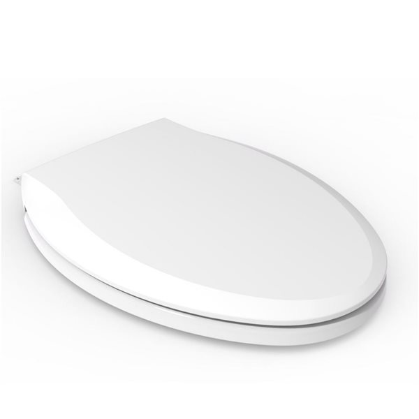 Boyel Living White Elongated Closed Front Toilet Seat RONA