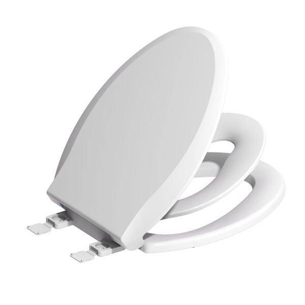 Boyel Living White Elongated Closed Front Toilet Seat RONA