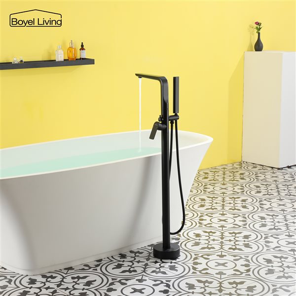 Boyel Living Single-Handle 1-Spray Tub and Shower Faucet in Matte Black