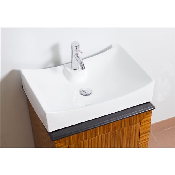 American Imaginations White Ceramic Rectangular Bathroom Sink (17.75-in x 26-in)