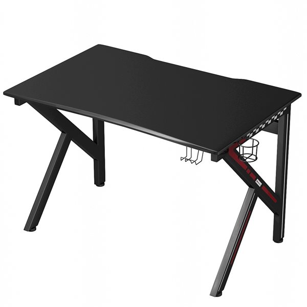 Costway 29.5-in Black Modern/Contemporary Computer and Gaming Desk