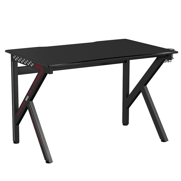 Costway 29.5-in Black Modern/Contemporary Computer and Gaming Desk