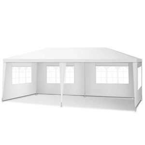 Costway 20-ft L Rectangle White Standard Heavy Duty Canopy