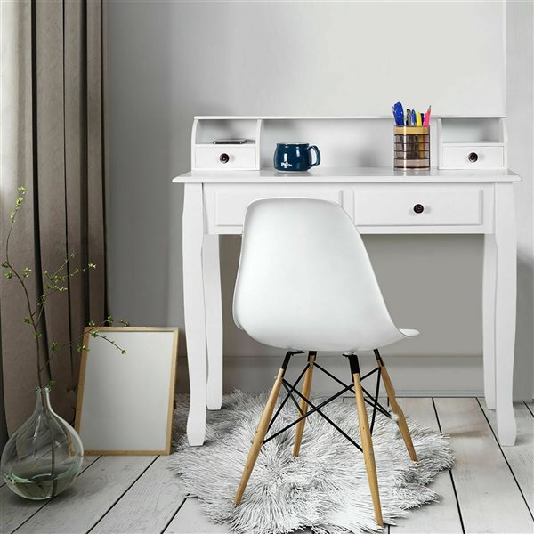 Costway 31-in White Modern/Contemporary Writing Desk