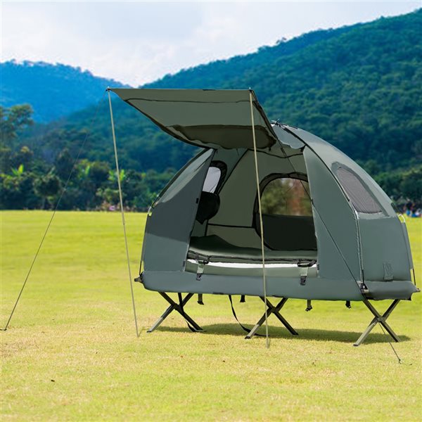 Costway Green Polyester 1-Person Compact Portable Tent