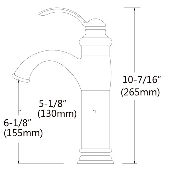 American Imaginations Round White Ceramic Vessel Bathroom Sink with Faucet, Drain and Overflow Drain (19.25-in x 19.25-in)