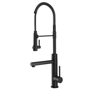 Kraus Artec Pro Pre-Rinse Kitchen Faucet with Pot Filler in Matte Black