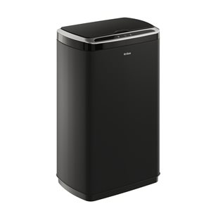 Kraus GarbagePro 49 Litres Matte Black Metal Residential Motion Sensor Trash Can - Lid Included