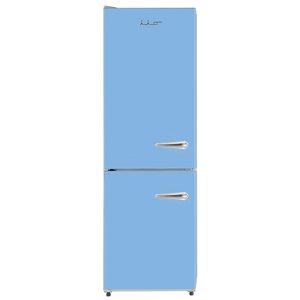 Réfrigérateur à congélateur inférieur de profondeur standard Retro-Mod par iio bleu clair de 11 pi3, certifié Energy Star