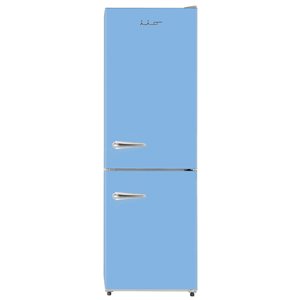Réfrigérateur à congélateur inférieur Retro-Mod par iio bleu clair de 11 pi3 et de profondeur standard, certifié Energy…
