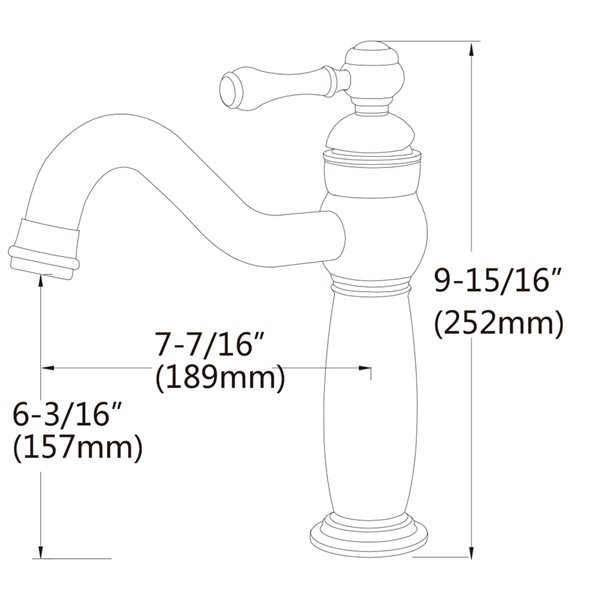 American Imaginations White Vessel Rectangular Bathroom Sink with Chrome Drain and Brushed Nickel Faucet (17.75-in L x 26-in W)