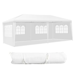 Costway 10-ft L Rectangle White Standard Heavy Duty Canopy