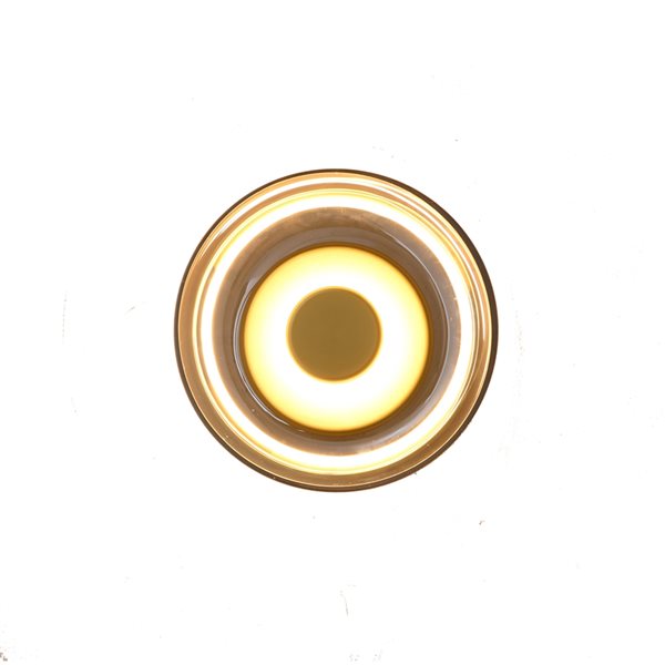 Bethel International 9-in 1-Light Gold Contemporary Wall Sconce