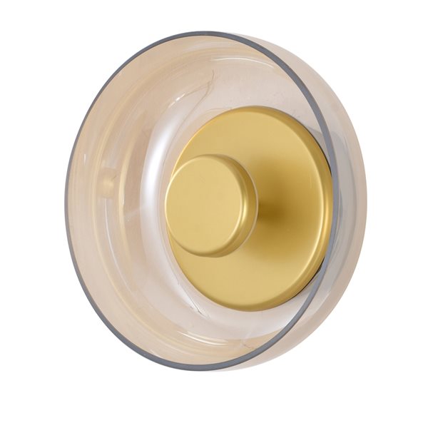 Bethel International 9-in 1-Light Gold Contemporary Wall Sconce