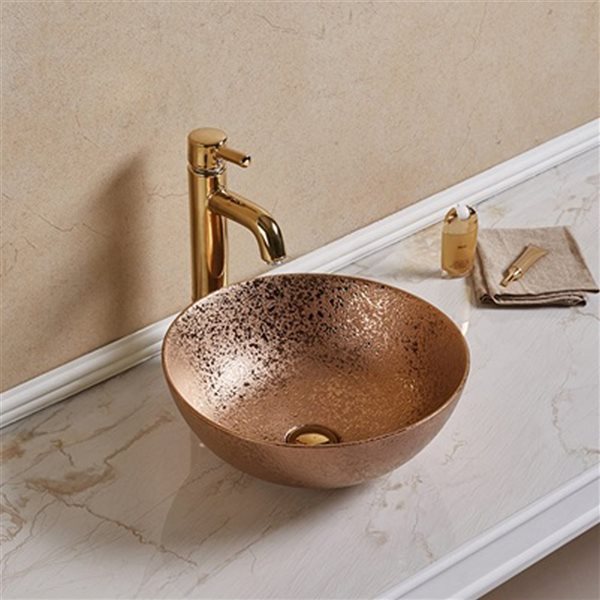 American Imaginations Oil Rubbed Bronze 16.34-in Vessel